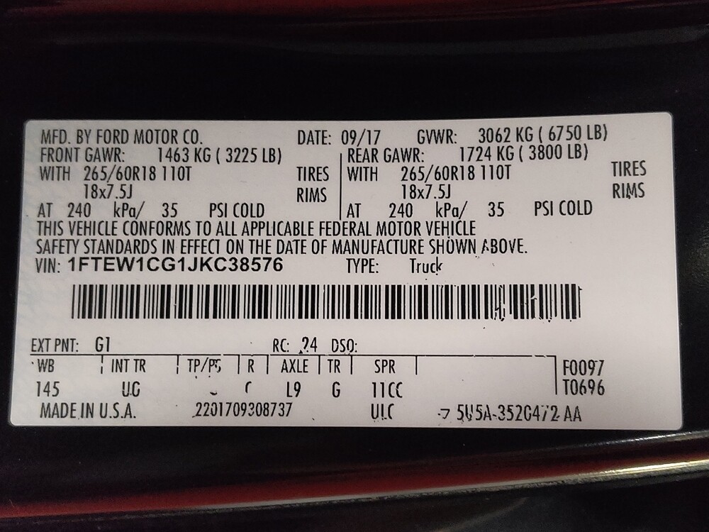 2018 Ford F150 in Gainesville, FL 32609 - 18125187 33