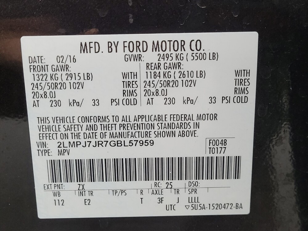 2016 Lincoln MKX in Kissimmee, FL 34744 - 18125189 33