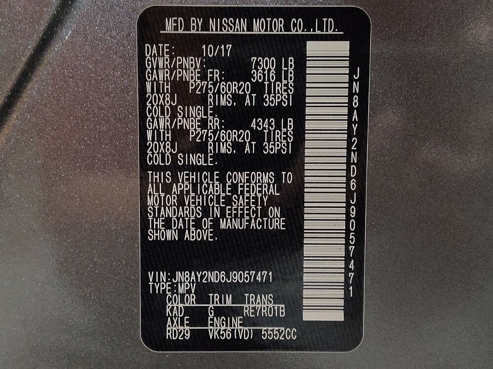 2018 Nissan Armada in Jacksonville, FL 32210 - 18125199 33