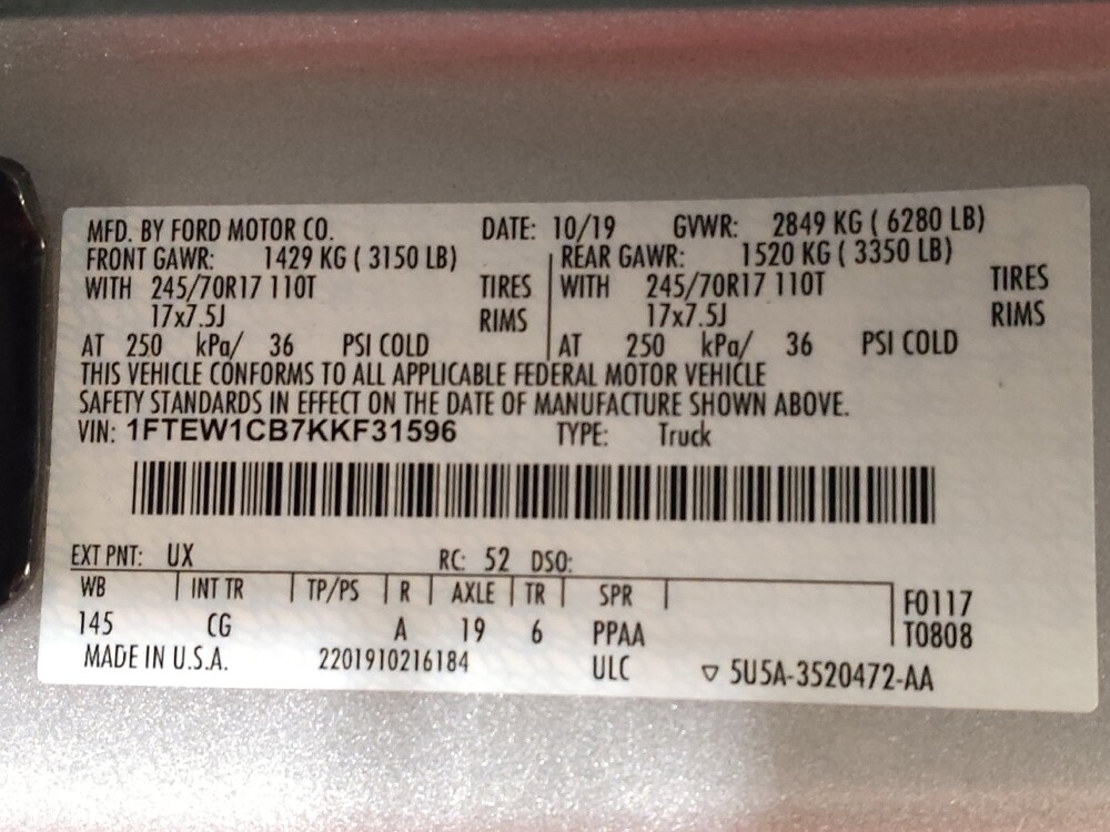 2019 Ford F150 in Jacksonville, FL 32210 - 18125209 33