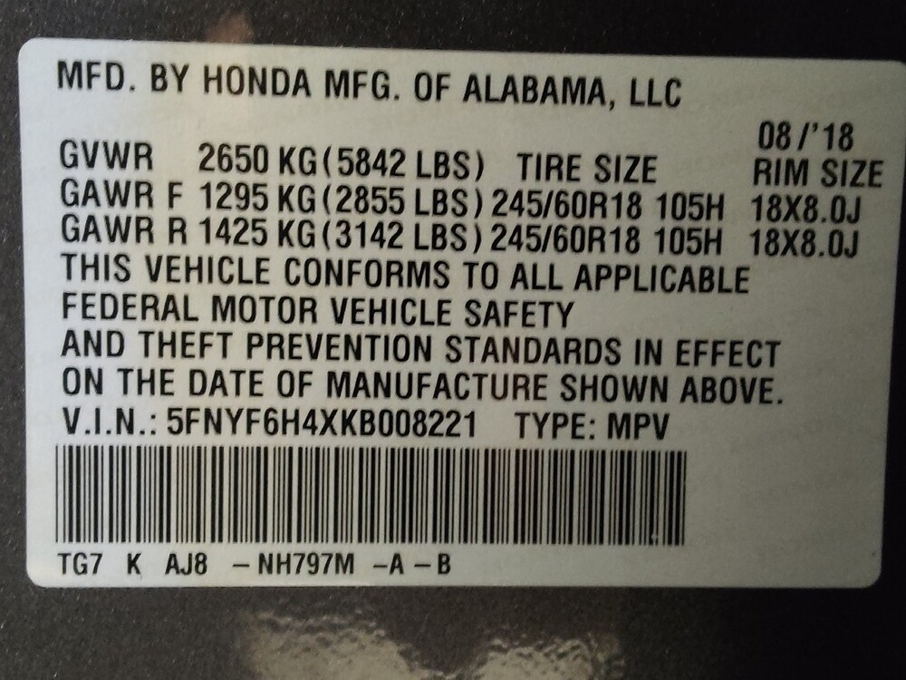 2019 Honda Pilot in Orlando, FL 32808 - 18125210 33