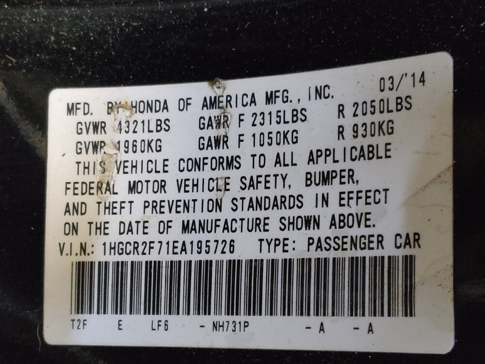 2014 Honda Accord in Conway, SC 29526 - 18125226 33