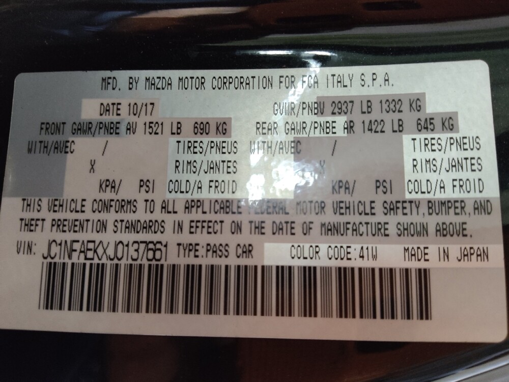 2018 FIAT 124 Spider in Winston-Salem, NC 27103 - 18125230 33