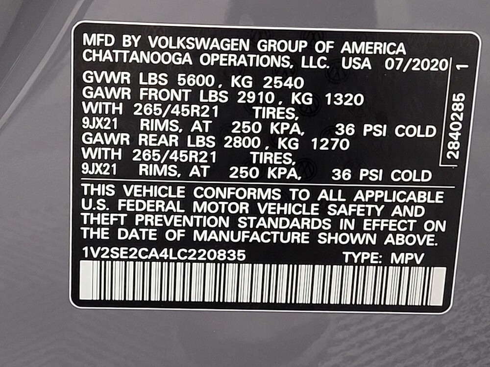 2020 Volkswagen Atlas in Houston, TX 77060 - 18125285 33