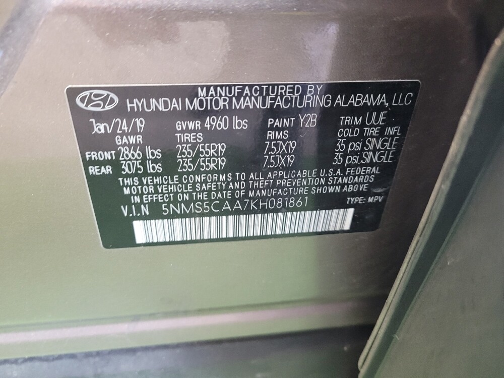 2019 Hyundai Santa Fe in Miamisburg, OH 45342 - 18125322 33