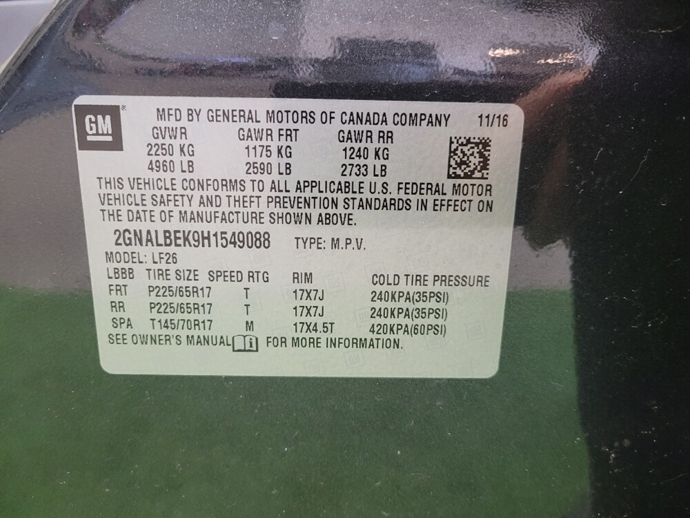 2017 Chevrolet Equinox in Maple Heights, OH 44137 - 18125326 33