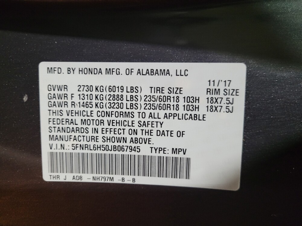 2018 Honda Odyssey in Newport News, VA 23601 - 18125357 33