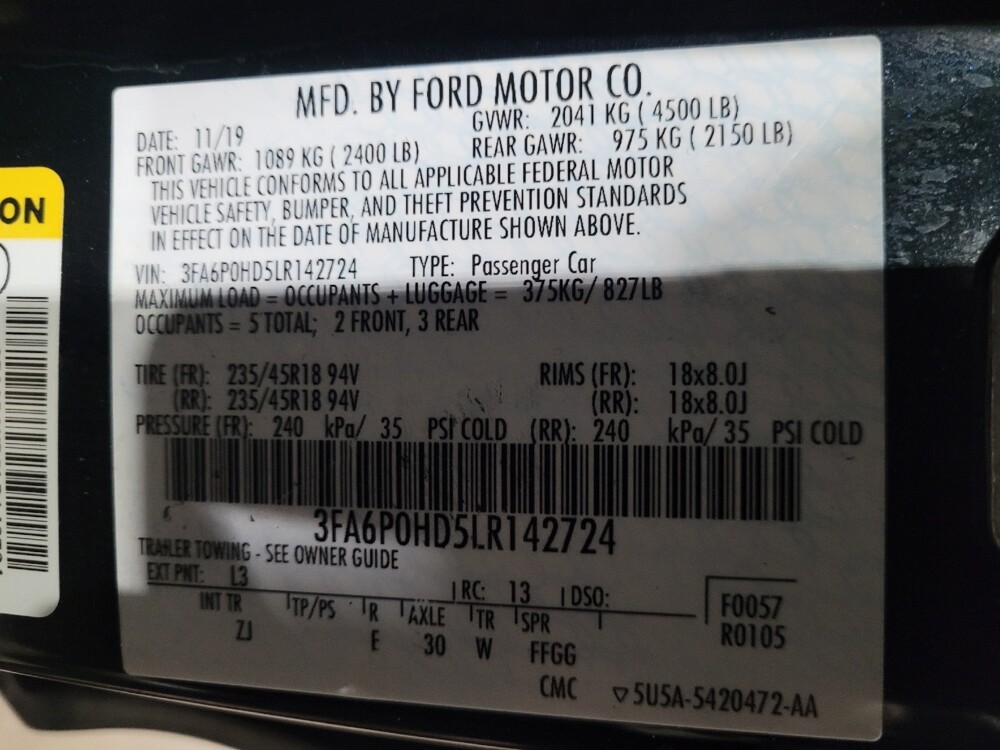 2020 Ford Fusion in Pittsburgh, PA 15236 - 18125362 33