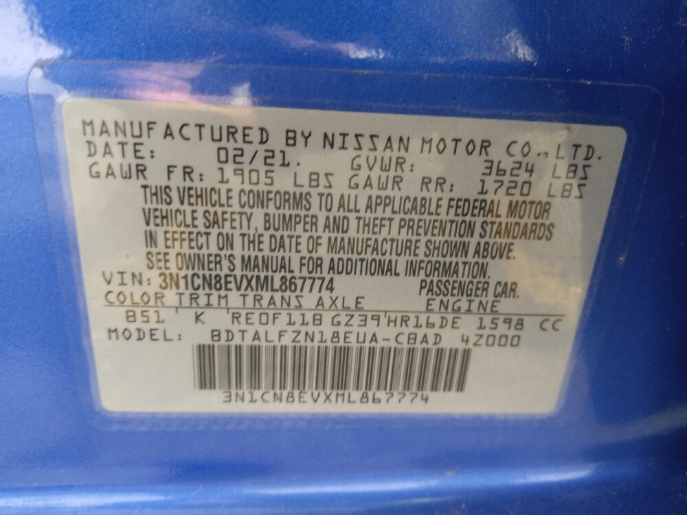 2021 Nissan Versa in Midlothian, IL 60445 - 18125425 33