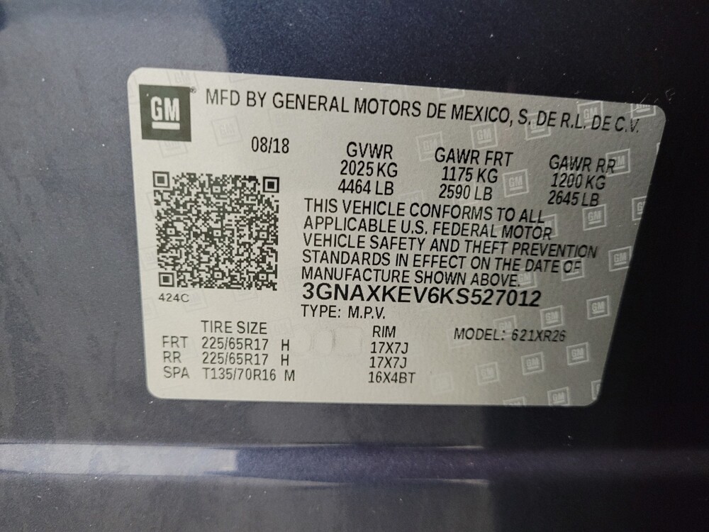 2019 Chevrolet Equinox in Eastpointe, MI 48021 - 18125432 33