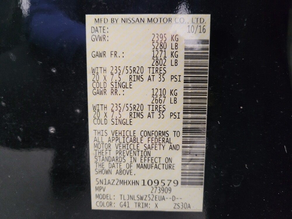2017 Nissan Murano in Taylor, MI 48180 - 18125439 33