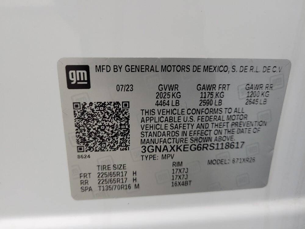 2024 Chevrolet Equinox in Eastpointe, MI 48021 - 18125440 33