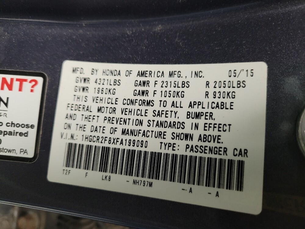 2015 Honda Accord in Grand Rapids, MI 49508 - 18125447 33