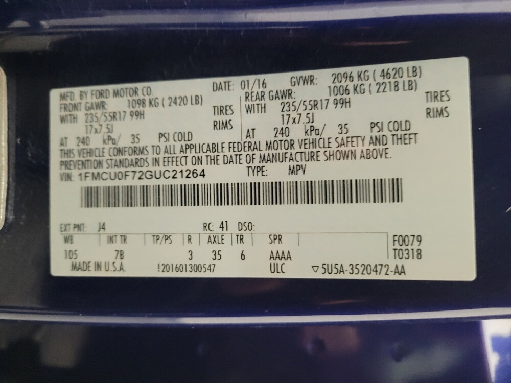 2016 Ford Escape in Bakersfield, CA 93309 - 18125571 33