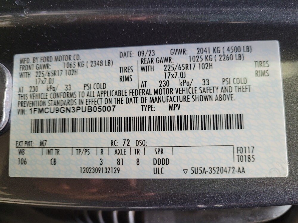 2023 Ford Escape in Torrance, CA 90504 - 18125577 33