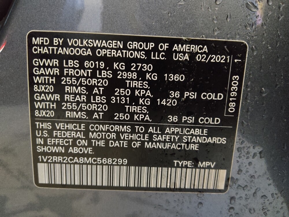 2021 Volkswagen Atlas in Marietta, GA 30062 - 18125585 33