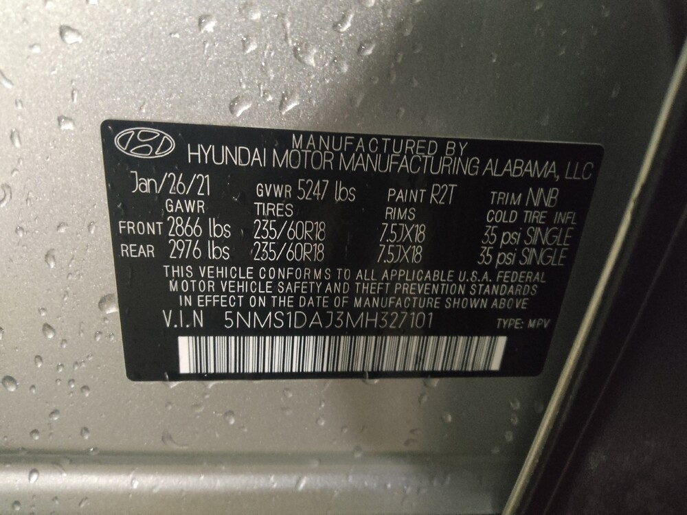 2021 Hyundai Santa Fe in Pelham, AL 35124 - 18125589 33