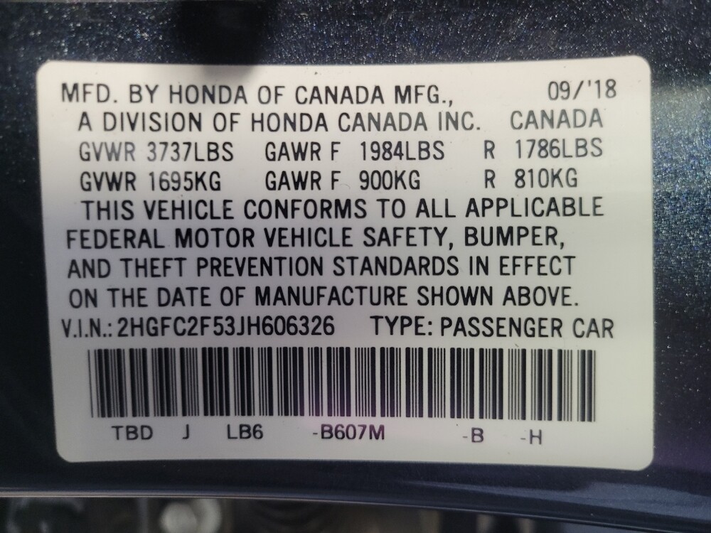 2018 Honda Civic in Chattanooga, TN 37421 - 18125603 33