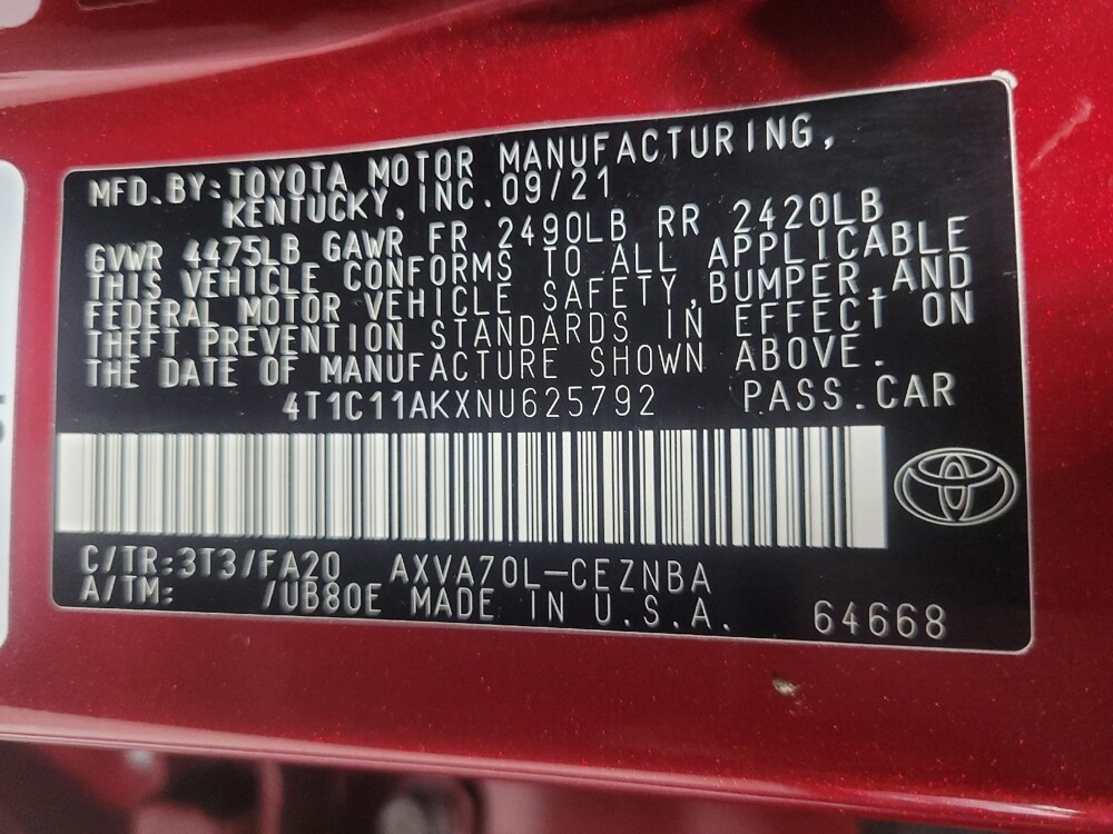 2022 Toyota Camry in Athens, GA 30606 - 18125613 33