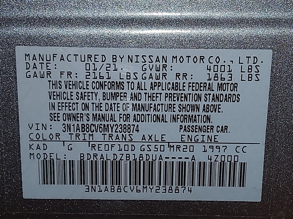 2021 Nissan Sentra in Arlington, TX 76011 - 18125628 33