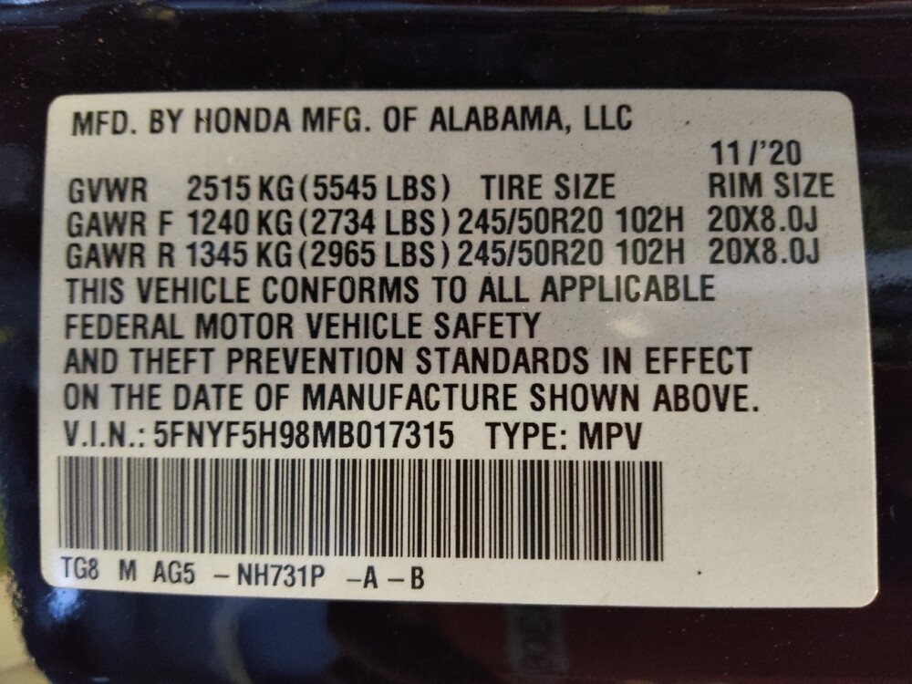 2021 Honda Pilot in Mesa, AZ 85210 - 18125672 33