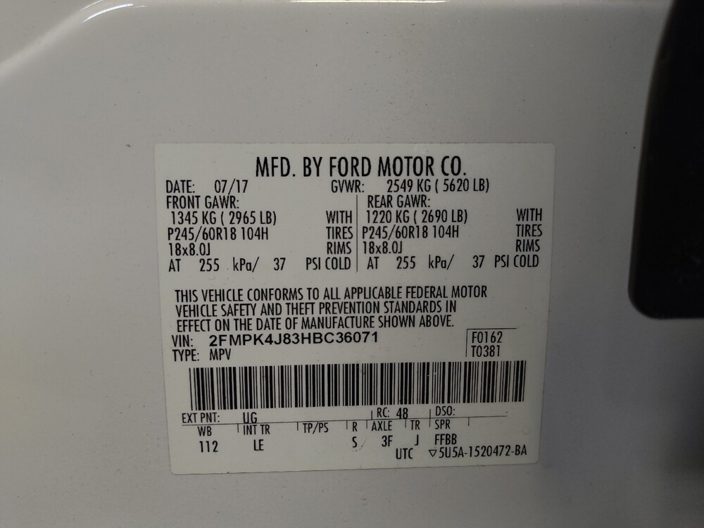 2017 Ford Edge in Tallahassee, FL 32304 - 18125685 33