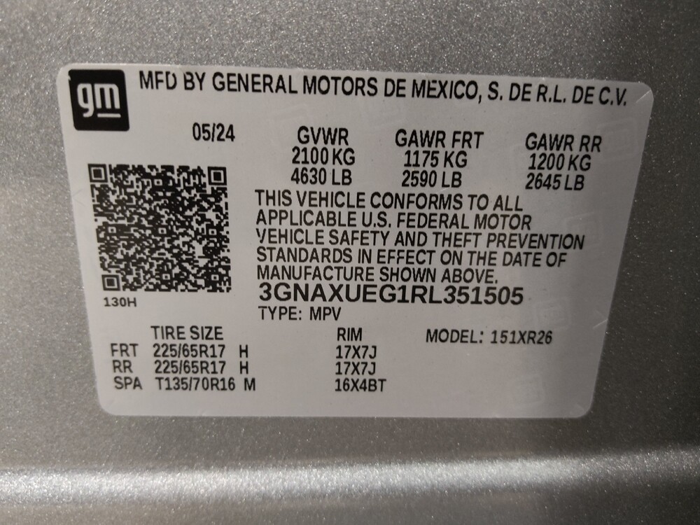 2024 Chevrolet Equinox in Lakeland, FL 33815 - 18125686 33