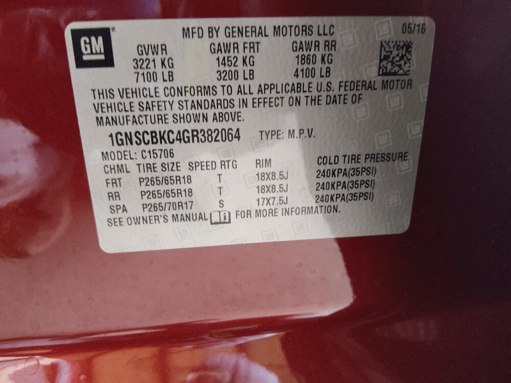 2016 Chevrolet Tahoe in Bradenton, FL 34207 - 18125696 33