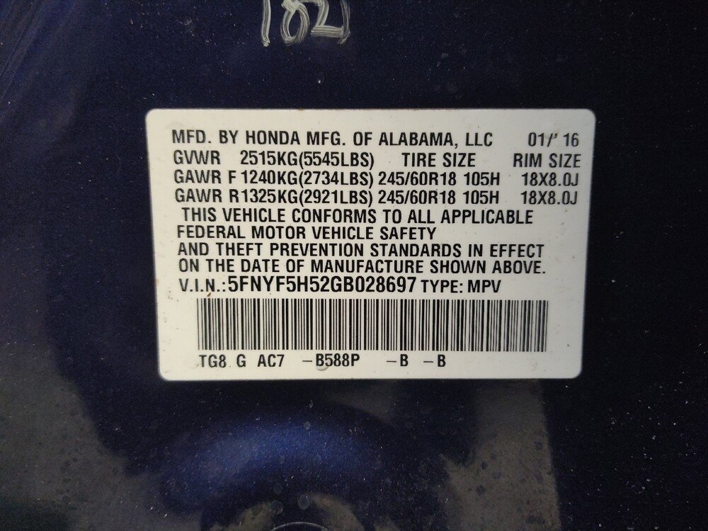 2016 Honda Pilot in Tampa, FL 33619 - 18125698 33