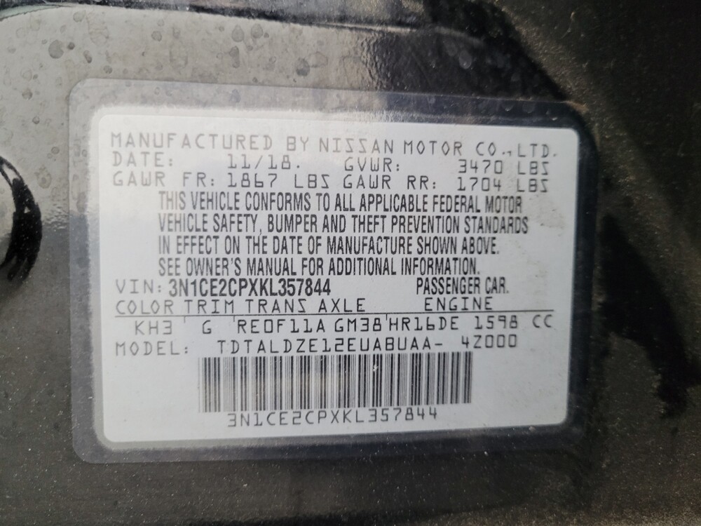 2019 Nissan Versa Note in Las Vegas, NV 89104 - 18125700 33