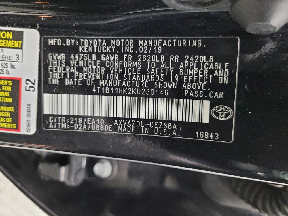 2019 Toyota Camry in Las Vegas, NV 89104 - 18125702 33