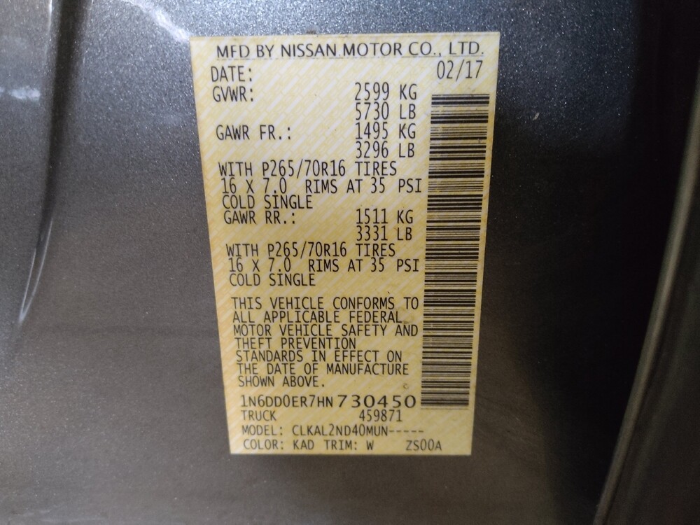 2017 Nissan Frontier in Macon, GA 31210 - 18125717 33