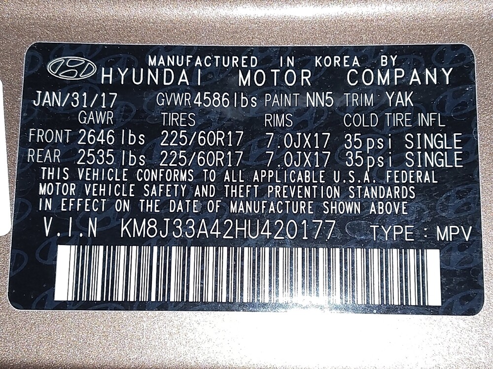 2017 Hyundai Tucson in Ocala, FL 34471 - 18125724 33