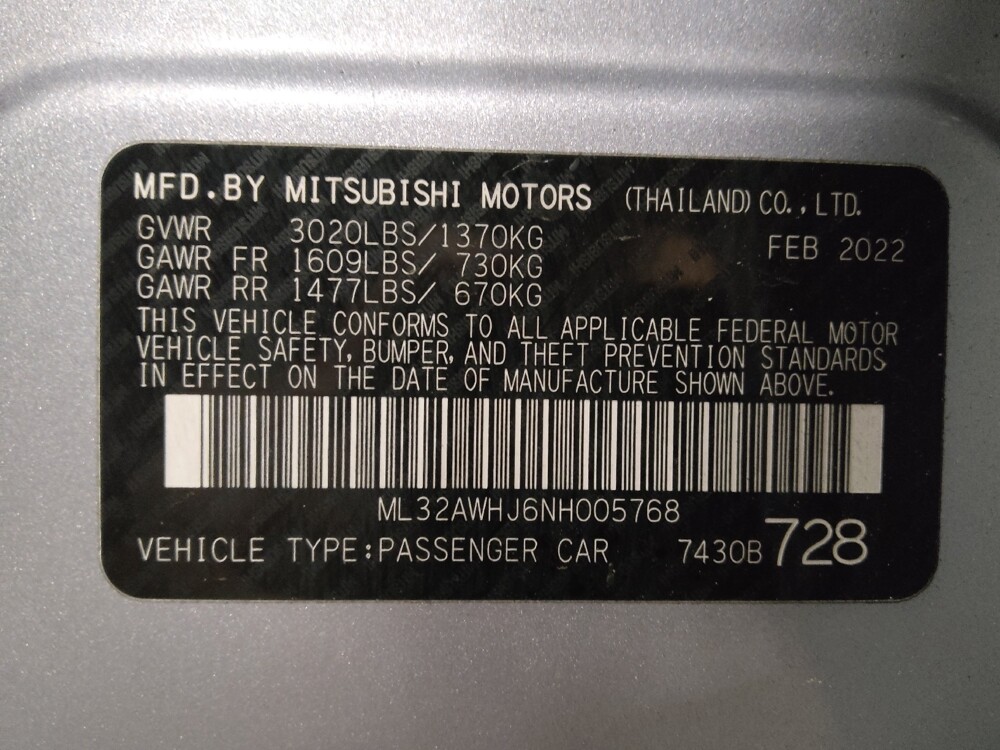2022 Mitsubishi Mirage in Mobile, AL 36606 - 18125729 33