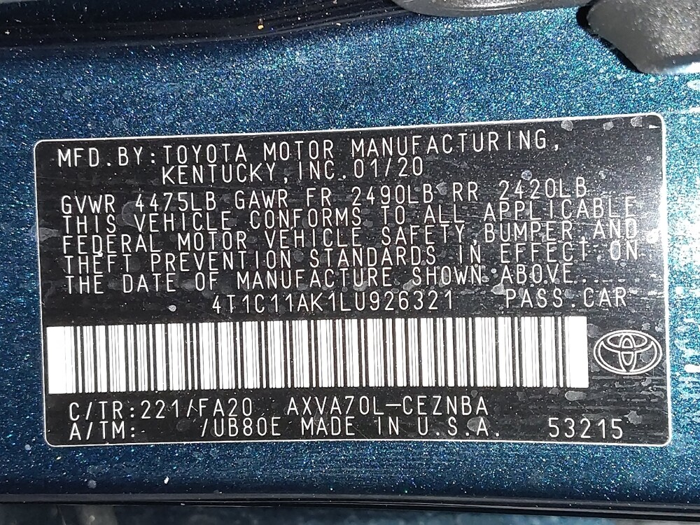 2020 Toyota Camry in Ocala, FL 34471 - 18125730 33