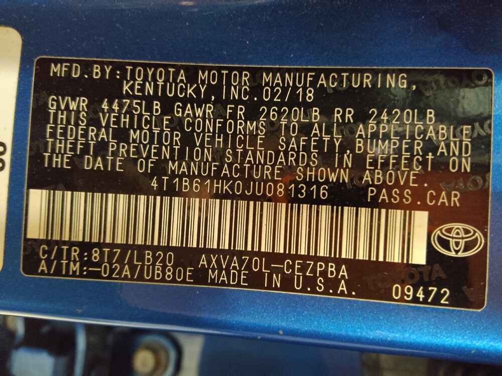 2018 Toyota Camry in Columbia, SC 29210 - 18125771 33