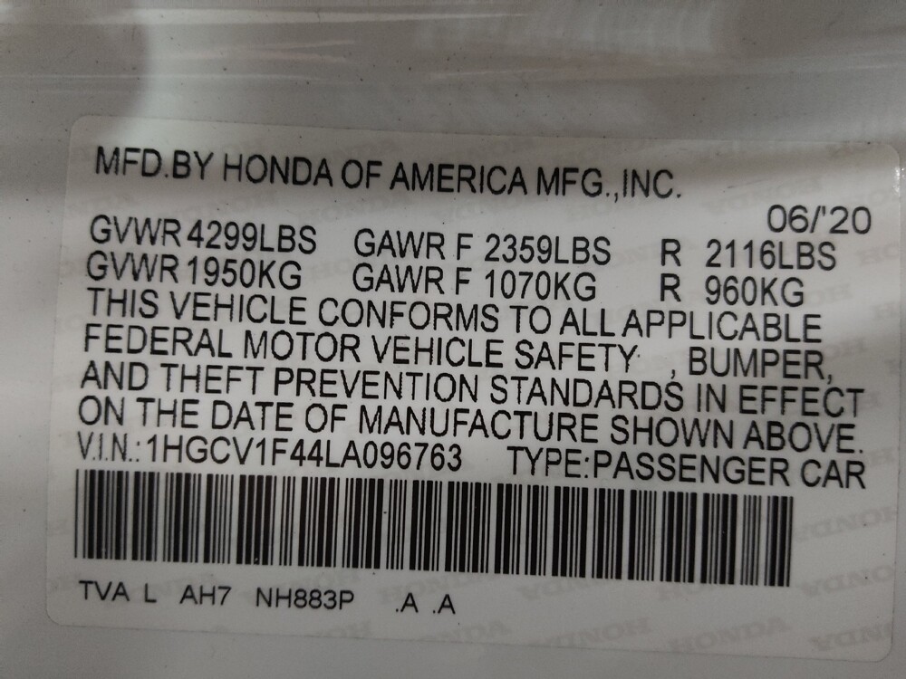 2020 Honda Accord in Raleigh, NC 27604 - 18125775 33