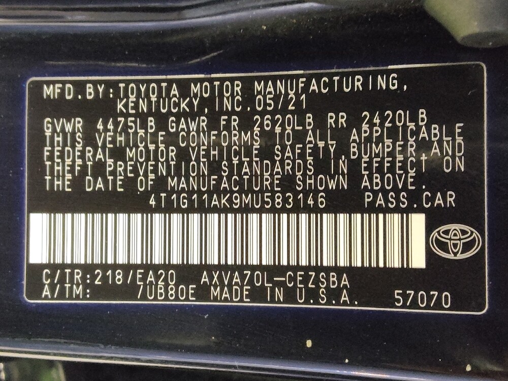 2021 Toyota Camry in Baton Rouge, LA 70816 - 18125850 33