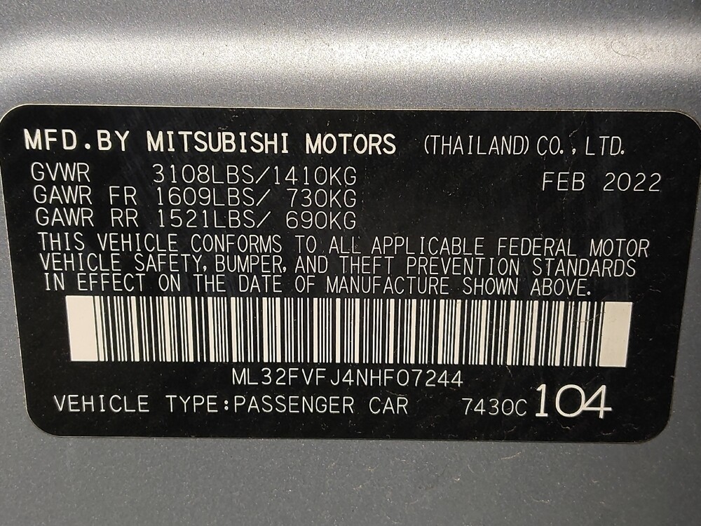 2022 Mitsubishi Mirage G4 in Houston, TX 77074 - 18125866 33