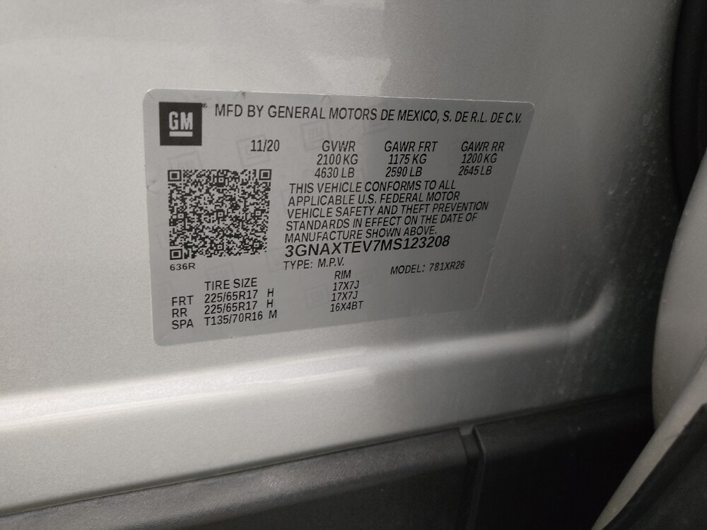 2021 Chevrolet Equinox in St. Louis, MO 63136 - 18125878 33