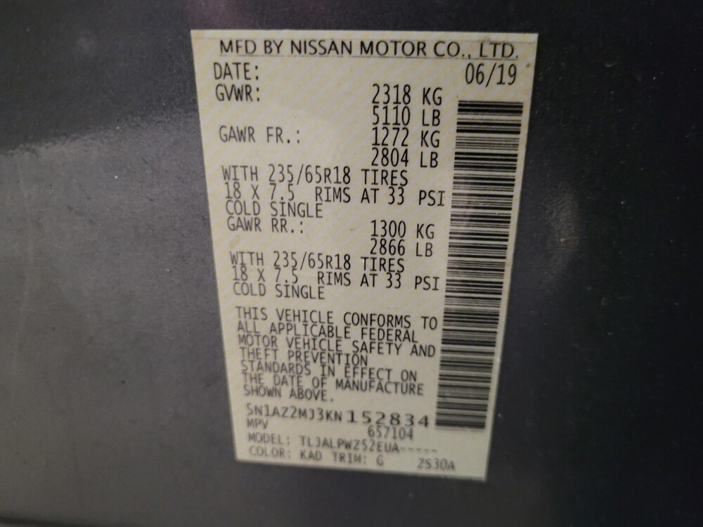 2019 Nissan Murano in Pittsburgh, PA 15236 - 18125925 33