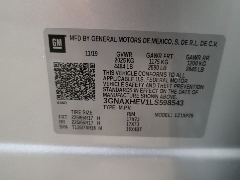 2020 Chevrolet Equinox in Chesapeake, VA 23320 - 18125926 33