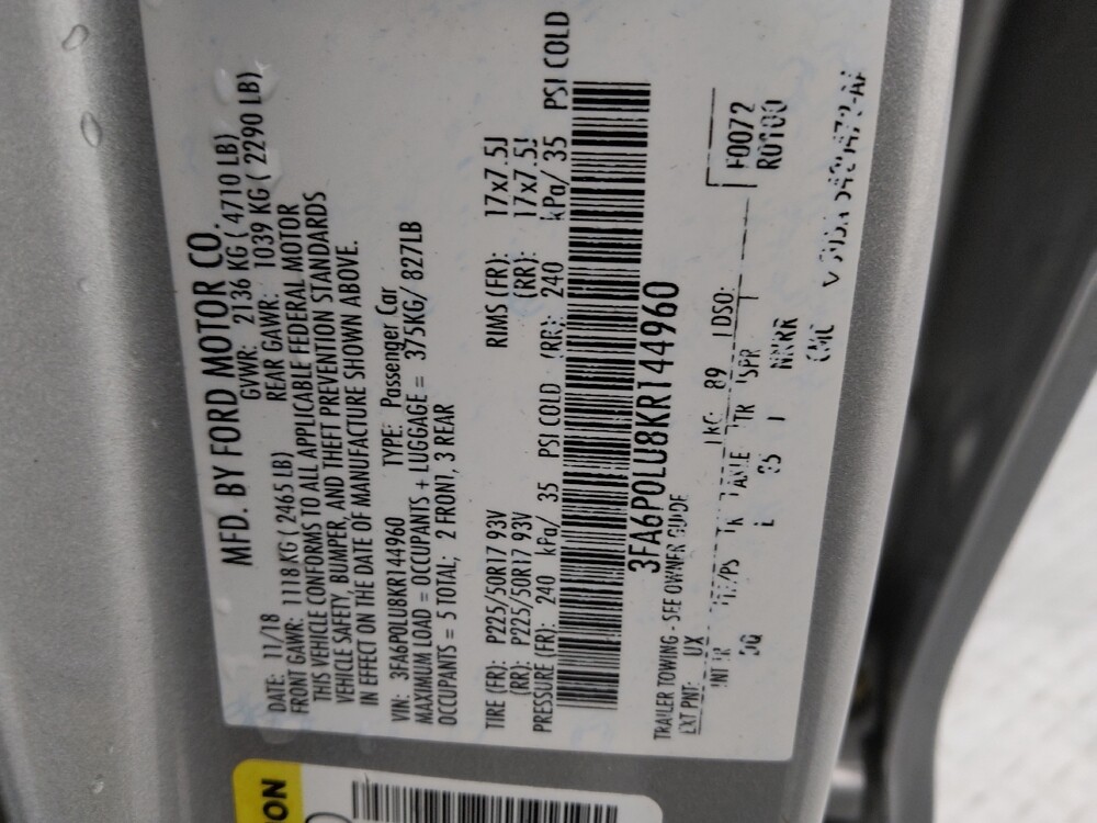 2019 Ford Fusion in Gladstone, MO 64118 - 18125938 33