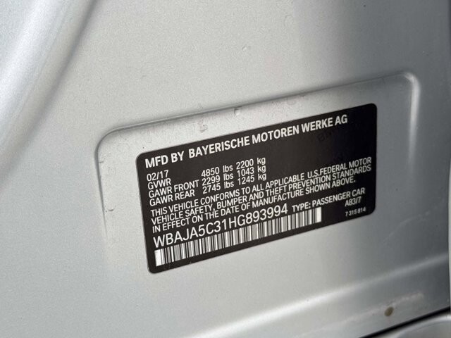 2017 BMW 530i in Winchester, VA 22602 - 18125989 11