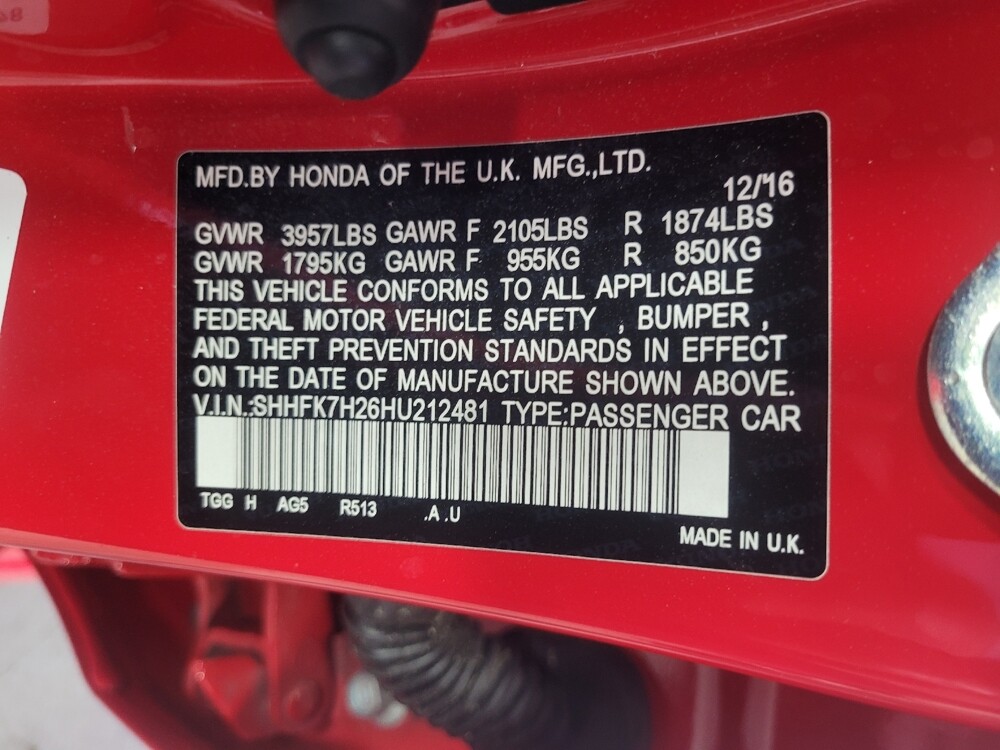 2017 Honda Civic in Union City, GA 30291 - 18126042 33