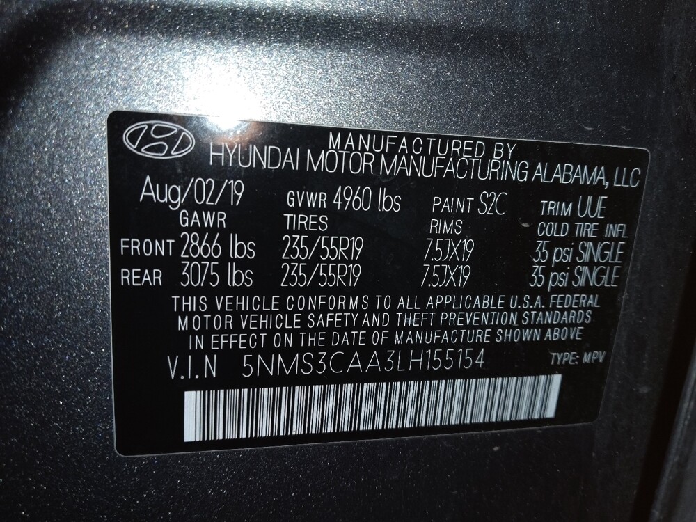 2020 Hyundai Santa Fe in Oklahoma City, OK 73139 - 18126052 33