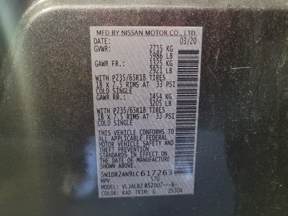 2020 Nissan Pathfinder in Albany, GA 31705 - 18126075 33