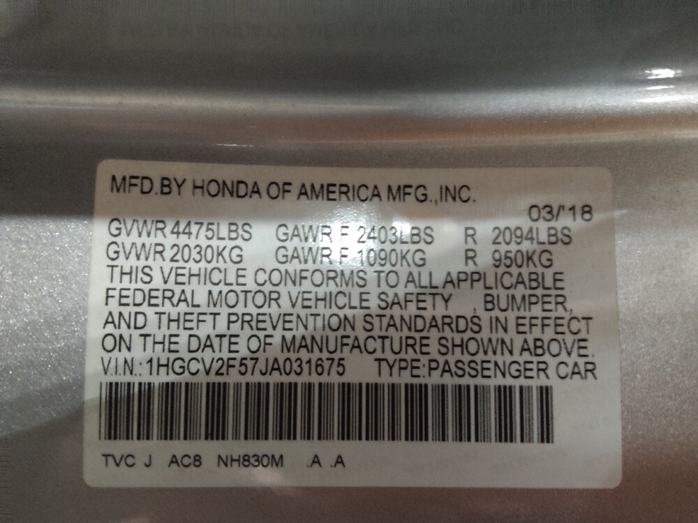 2018 Honda Accord in Arlington, TX 76011 - 18126111 33