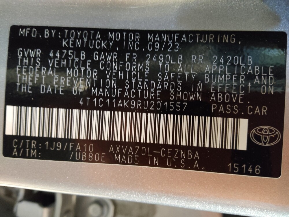 2024 Toyota Camry in Greenville, NC 27834 - 18126121 33