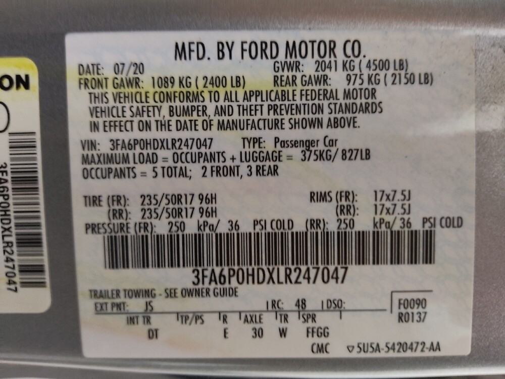 2020 Ford Fusion in Lakewood, CO 80215 - 18126138 33